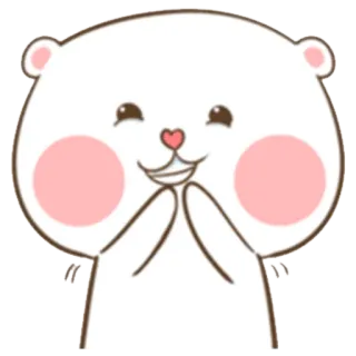 😅 da1f94f2 beruang, imut, kartun, binatang, senang, kawaii telegram sticker