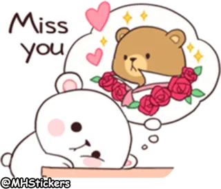 @MHStickers Bears In Love telegram stickers