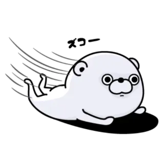 😶 075c1cb3 animal, oso, dibujo animado, lindo, velocidad, movimiento whatsapp sticker