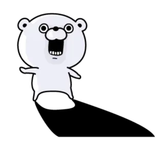 😱 df820eeb Dibujo animado, Animal, Oso, Lindo, Sticker whatsapp sticker