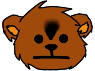 😐 8120a16f urso, desenho animado, animal, mamífero, ilustração, desenho telegram sticker