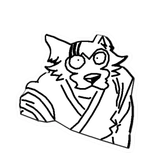 😮 1a5d1f7c Legoshi Beastars beastars, legoshi, anime, furry telegram sticker
