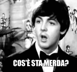 🙄 1963957b COS'È STA MERDA? 表情包, 意大利, 冒犯, 问题, 愤怒 telegram sticker