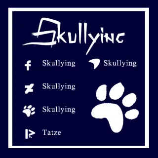 📜 87c85807 Skullying 스컬링, 로고, 브랜드, 소셜 미디어, 비즈니스 telegram sticker