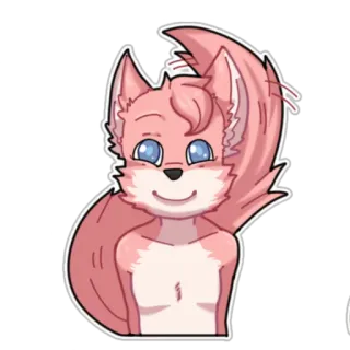 😃 4d518b0e furry, anthropomorphic, fox, cartoon, sticker telegram sticker
