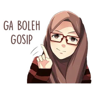 Beautiful Hijab Girl telegram stickers