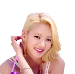 😀 21f2495d 女性, ブロンドヘア, イヤリング, ネックレス, ポートレート, 歌手 telegram sticker