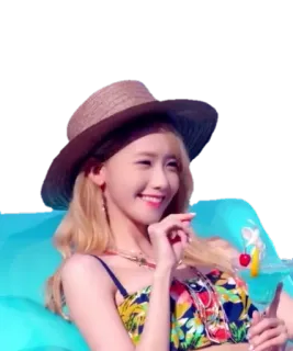 🍨 4fe08a0b 女性, 帽子, サングラス, 夏, ビーチ, ポートレート telegram sticker