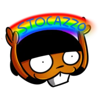 🌈 2298e783 STOCAZZO 冒犯, 意大利, 卡通, 脏话 whatsapp sticker