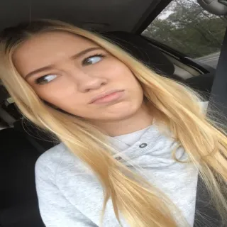 😱 5a99e266 女性, ポートレート, ブロンドの髪, 顔, 女の子, 人, 金髪, 若い telegram sticker