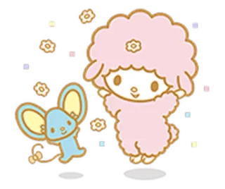 🕴 08383c69 Kartun, Binatang, Lucu, Kawaii, Domba, Tikus telegram sticker