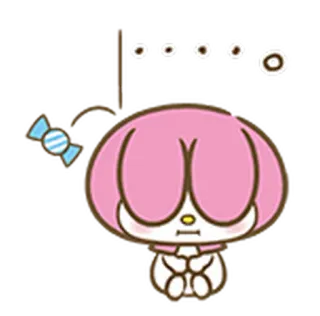 🤦 23f9d0ee imut, kartun, merah muda, kawaii, permen telegram sticker