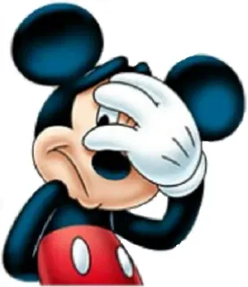 👀 076c0382 Mickey Mouse Mickey Mouse, Cartoon, Disney, Maus, Figur, traurig telegram sticker