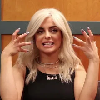🙄 789332e8 Bebe Rexha Bebe kobieta, piosenkarka, celebrytka, portret, blondynka, osoba telegram sticker