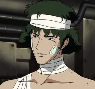 ☺️ c4d94832 アニメ, 包帯, 漫画のキャラクター, 怪我 telegram sticker