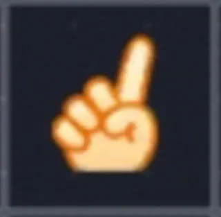 ☝️ 0cda9ba3 Emoji, Vinger, Wijsvinger, Omhoog, Hand telegram sticker