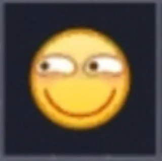 😏 228ba154 emoji, gezicht, glimlach, uitdrukking telegram sticker