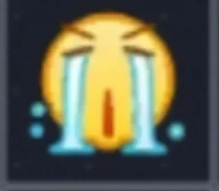 😭 887748cf huilen, emoji, verdrietig, tranen telegram sticker