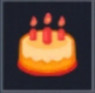 🎂 aecd8bbd taart, verjaardag, kaars, feest, dessert telegram sticker