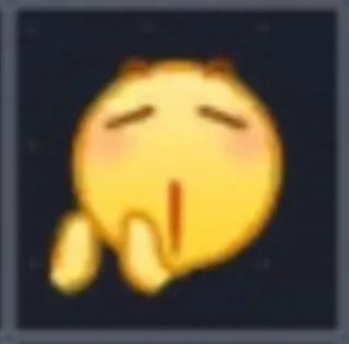 😲 b8b089db Emoji, Moe, Verdrietig, Geel, Slaperig telegram sticker