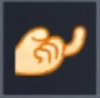 🤌 dc7bea36 hand, gebaar, beledigend, wenken, vinger telegram sticker