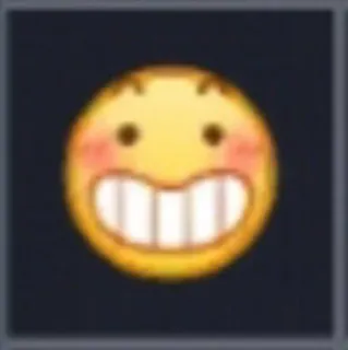 😁 e5621f7b Emoji, Glimlach, Blozen, Blij, Tanden telegram sticker