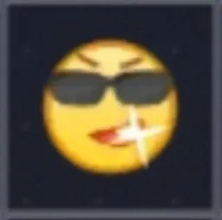 😎 f2f5998c Emoji, Zonnebril, Cool, Uitdrukking, Gezicht telegram sticker