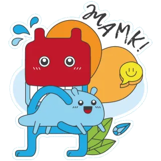 😙 e0ae2019 ЖАМК! Hoạt hình, Nhân vật, Dễ thương, Sticker telegram sticker