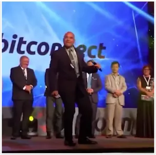 👂 66d067db bitconnect бизнес, презентация, конференция, люди, костюмы telegram sticker