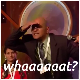 🤔 7677c3fb whaaaaaaaat? мужчина, замешательство, выражение, вопрос, мем, смешно, реакция telegram sticker