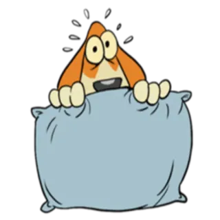 😶 79f38cb6 Hoạt hình, Chó, Gối, Dễ thương, Động vật telegram sticker