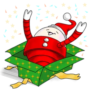 🎉 2d454fb8 boże narodzenie, święta, prezent, upominek, święty mikołaj, obchody, świąteczny telegram sticker