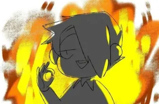 🖤 08b3d3d5 Cartone animato, Personaggio, Okay, Ok, Gesto, Approvazione telegram sticker