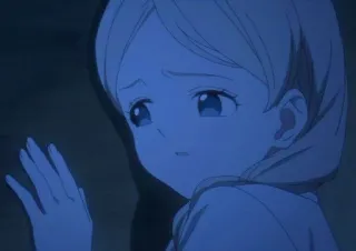 💙 25c85c8c Anime, Ragazza, Triste, Cartone animato, Personaggio, Illustrazione, Manga telegram sticker