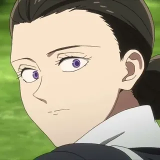 💜 3a287b73 Isabella The Promised Neverland Anime, Donna, Personaggio, Isabella, The Promised Neverland telegram sticker