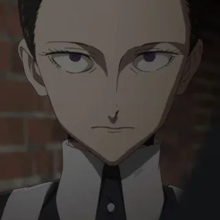 💜 c778cf9c Krone The Promised Neverland Anime, Manga, The Promised Neverland, Krone, arrabbiato, serio telegram sticker