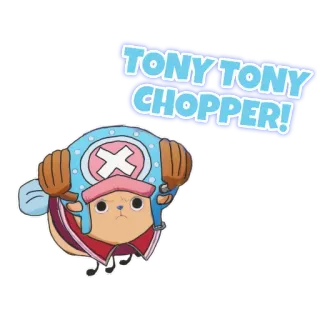 🫎 7ec07c4b Tony Tony Chopper One Piece TONY TONY CHOPPER! Anime, One Piece, Tony Tony Chopper, Adesivo, Cartone animato, Personaggio telegram sticker