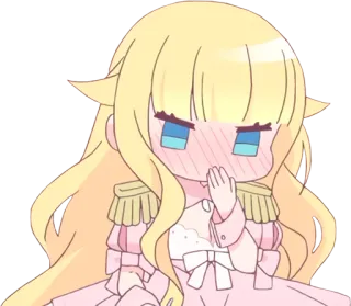 🤭 d5f56873 anime, chibi, cute, blush, character, cartoon, kawaii telegram sticker