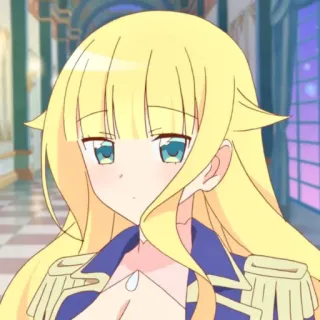 ☁️ 43f2316c アニメ, 金髪, 青い目, 漫画, キャラクター telegram sticker