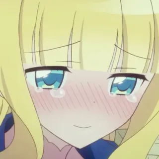 ☁️ a8a66594 アニメ, 漫画, 悲しい, 泣く, 女の子, 金髪 telegram sticker