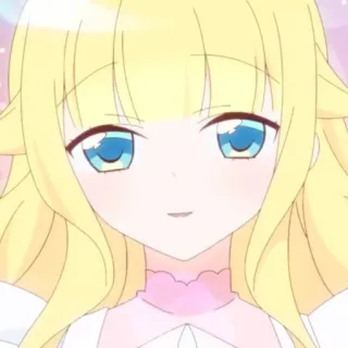 ☁️ cf9982ab アニメ, 女の子, 金髪, 可愛い, 漫画, キャラクター telegram sticker