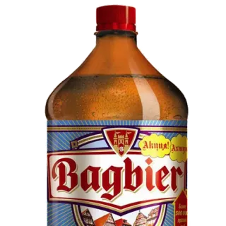 🍺 5492f2d0 Bagbier beer, drink, alcohol, bottle, bagbier whatsapp sticker