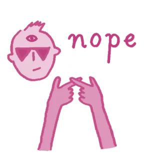 🏓 874d9eb1 手势, 冒犯手势, 人物, 太阳镜, 角色 telegram sticker