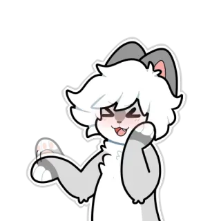 ☺️ ed7b24a8 고양이, 스티커, 만화, 동물, 애니메이션, 귀여운 telegram sticker