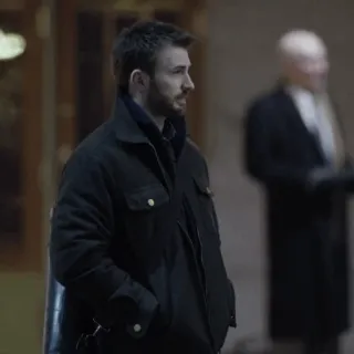 🦇 251766b7 mężczyzna, broda, kurtka, street style, profil telegram sticker