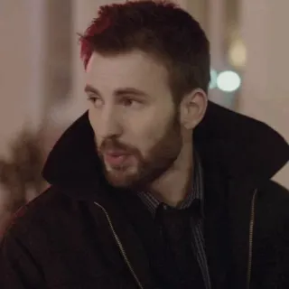 🦇 8841458e Chris Evans aktor, celebryta, portret, mężczyzna, męski telegram sticker