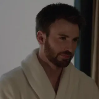 🦇 e746ffc7 mężczyzna, szlafrok, broda, portret, wewnątrz, męski telegram sticker