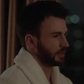 🦇 fba01b95 Chris Evans aktor, celebryta, mężczyzna, broda, Chris Evans, portret, profil telegram sticker