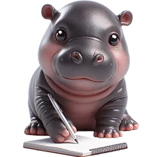 Бегемотик 2 @Nyasticks telegram stickers