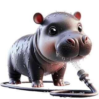 Бегемотик 2 @Nyasticks telegram stickers